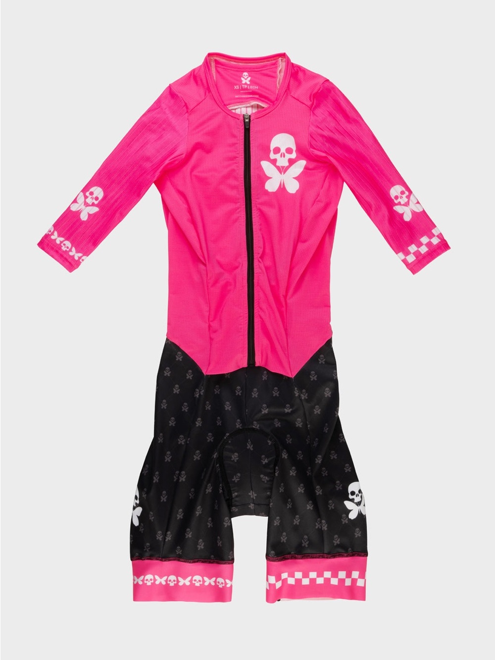 Betty Designs Pink Betty Pro Short Sleeve Triathlon Race Suit size medium - Picture 2 of 10